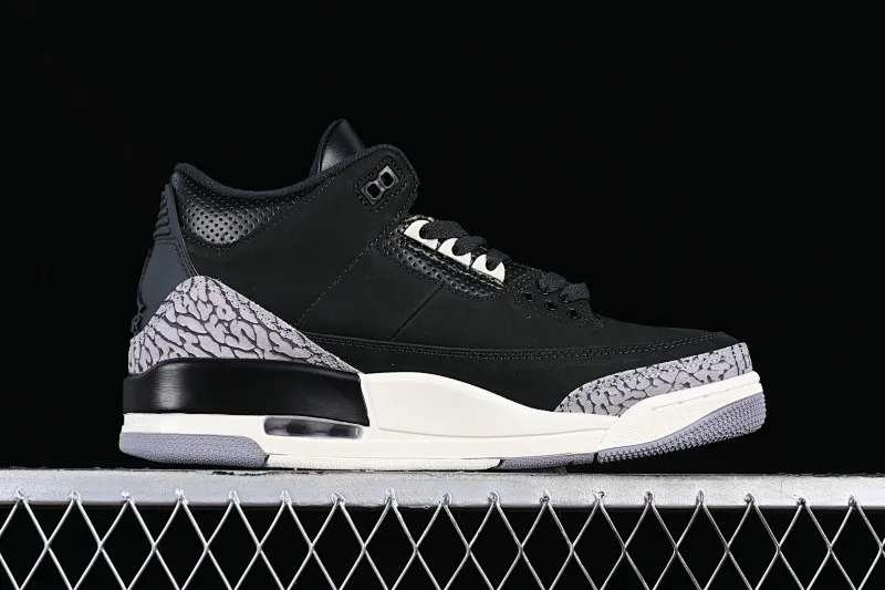 All categories Air Jordan Jordan series basketball shoes Air Jordan 3 L version Air Jordan 3 Retro "Off Noir" AJ3 Joe 3 old black cement CK9246-001